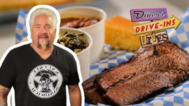 VIDEO: Guy Devours Wagyu Brisket in Nevada | Diners, Drive-Ins and Dives | Food Network
