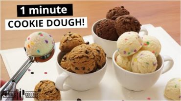 VIDEO: 1 Minute EDIBLE COOKIE DOUGH!🍪 3 EASY Ways! Small Batch Edible Cookie Dough Recipe