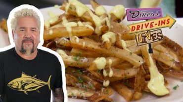 VIDEO: Guy Devours Real-Deal Truffle Fries in Chicago | Diners, Drive-Ins and Dives | Food Network
