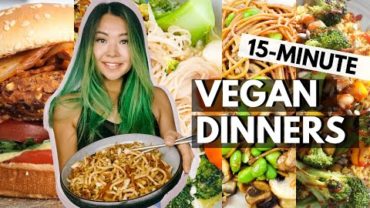 VIDEO: WEEK OF VEGAN WEEKNIGHT DINNERS (15 MINUTE BUDGET FRIENDLY VEGAN RECIPES!)
