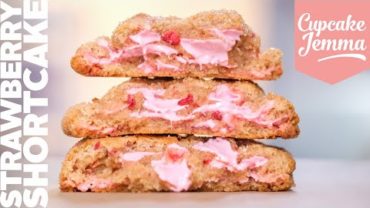 VIDEO: Strawberry Shortcake NY Cookie Recipe | Cupcake Jemma Channel