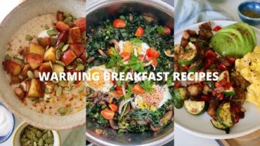 VIDEO: FALL WARMING BREAKFAST RECIPES – Potato & vegetable hash, Quinoa & oat porridge