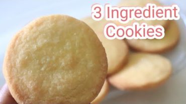 VIDEO: simple 3 ingredient cookies easy butter cookies recipe