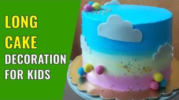 VIDEO: Long cake decorating idea for kids – Easy long cake design making video