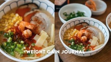 VIDEO: This Shrimp Oil Ramen Will Change Your Life! | Weight Gain Journal | wah
