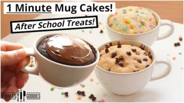 VIDEO: 1 Minute Microwave Mug Cake Recipes | 3 Back To School Treats!
