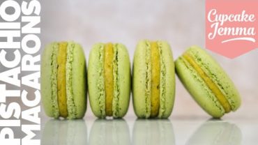 VIDEO: Pistachio Macaron Recipe with Pistachio French Buttercream Filling | Cupcake Jemma Channel