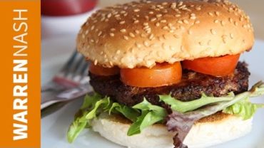 VIDEO: Beef Burger Recipe – Homemade with Ground Beef – Recipes by Warren Nash