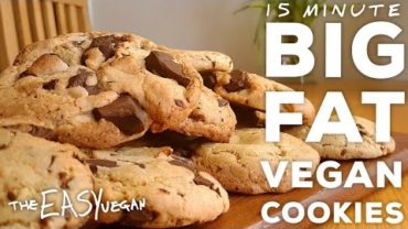 VIDEO: BIG FAT Vegan Cookies in just 15 mins !