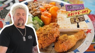 VIDEO: Guy Fieri Eats a Curry Fried Chicken Platter | Diners, Drive-Ins and Dives | Food Network