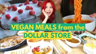 VIDEO: 10 Budget Friendly Vegan Dishes w/ ONLY DOLLAR STORE INGREDIENTS