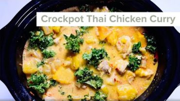 VIDEO: Easy Crockpot Thai Chicken Curry