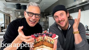 VIDEO: Jeff Goldblum Makes A Birthday Cake With Brad | Bon Appétit