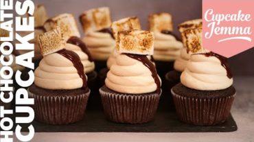 VIDEO: Hot Chocolate Cupcakes with Toasted Marshmallows | Cupcake Jemma Channel