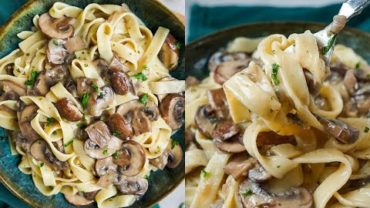 VIDEO: CREAMY mushroom pasta!