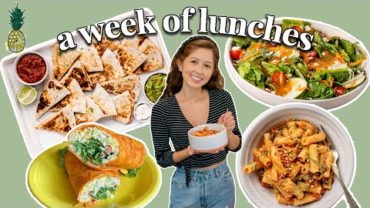 VIDEO: A WEEK OF *REALISTIC* VEGAN LUNCHES | 7 Easy Recipe Ideas ☀️