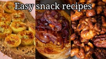 VIDEO: Easy Snack Recipes! Vegan & delicious