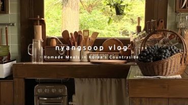 VIDEO: 숲속 집에서 보내는 따뜻한 집밥생활 하루일과 | 가지파스타, 포도따서 포도잼 만드는 날🍇