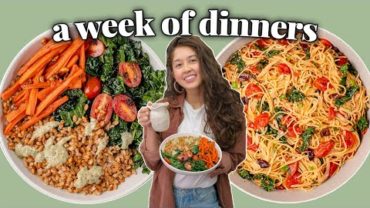 VIDEO: A WEEK OF *REALISTIC* VEGAN DINNERS 🍔🌿