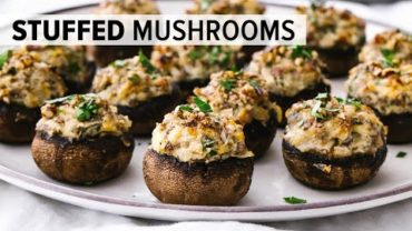 VIDEO: STUFFED MUSHROOMS | the best vegetarian recipe for Thanksgiving & Christmas