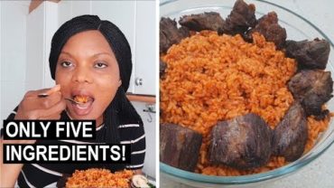 VIDEO: Cook With Me: 5-Ingredient Smoky Party Jollof Rice | Flo Chinyere