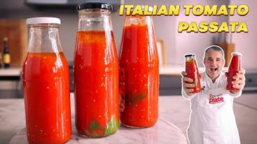 VIDEO: How to Make ITALIAN TOMATO PASSATA at Home (Small Batch Tomato Sauce)