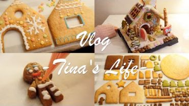 VIDEO: SUB) お菓子の家を作る // Making A Gingerbread House (Vlog) 【無印良品 生地からつくるヘクセンハウス】