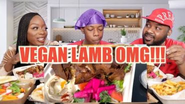 VIDEO: VEGANS ARE ???? | VEGAN LAMB LEBANESE FOOD MUKBANG Q&A PT.2