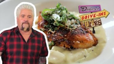VIDEO: Guy Fieri Eats Spicy Chicken Gnocchi | Diners, Drive-Ins and Dives | Food Network