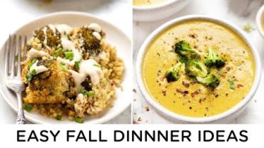 VIDEO: EASY FALL DINNER IDEAS ‣‣ 2 healthy vegan recipes