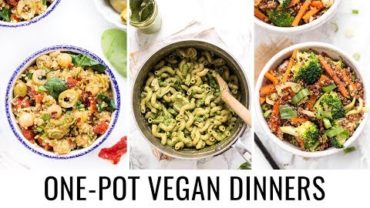 VIDEO: ONE POT VEGAN DINNERS | 3 easy & healthy recipes