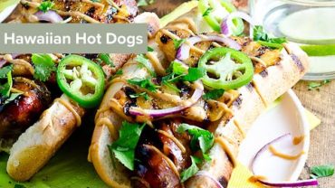 VIDEO: Hawaiian Hot Dogs with Grilled Pineapple and Teriyaki Mayo