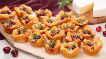 VIDEO: Baked Cranberry Brie Bites | Easy & Impressive Holiday Appetizer