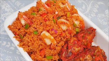 VIDEO: SPECIAL NIGERIAN JOLLOF RICE + PEPPERED TURKEY WINGS | Flo Chinyere