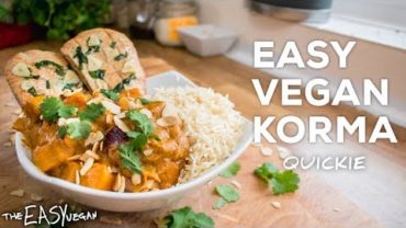 VIDEO: Non-Spicy Vegan Korma Curry I VEGAN QUICKIES