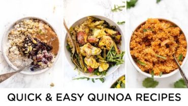 VIDEO: QUICK & HEALTHY QUINOA RECIPES ‣‣ beginner vegan recipes