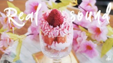 VIDEO: [REAL SOUND] 🌸Cherry blossoms Cake🌸 (+Cherry blossom Syrup) / ASMR : Cho’s daily cook