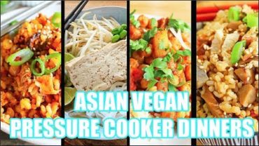 VIDEO: VEGAN ASIAN PRESSURE COOKER DINNERS!! (FT. VONSHEF ELECTRIC PRESSURE COOKER)