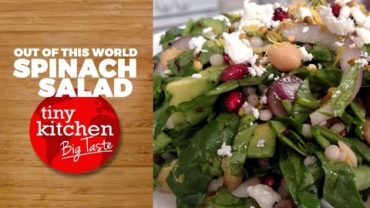 VIDEO: Out of this World Spinach Salad // Tiny Kitchen Big Taste