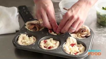 VIDEO: Mini Deep-Dish Pizzas | Everyday Food with Sarah Carey