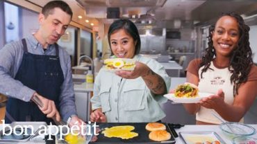 VIDEO: 6 Pro Chefs Make Their Go-To Breakfast Sandwich | Test Kitchen Talks | Bon Appétit