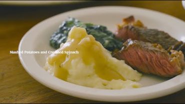 VIDEO: 스테이크와 함께 먹으면 좋은 매쉬포테이토와 크림시금치 : Mashed Potatoes and Creamed Spinach | Honeykki 꿀키