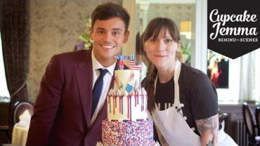 VIDEO: Behind The Scenes Making Tom Daley’s Wedding Cake! | Cupcake Jemma