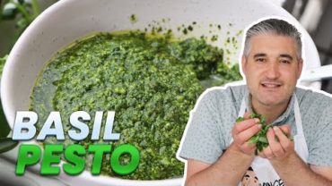 VIDEO: How to Make FRESH BASIL PESTO Like an Italian