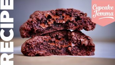 VIDEO: Double Choc Chip NYC Cookies | Super Gooey Chocolate New York Cookie Recipe | Cupcake Jemma