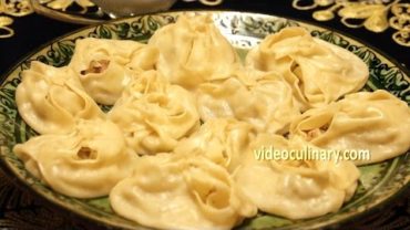 VIDEO: Steamed Dumplings – Uzbek Manti with Meat & Potato Recipe