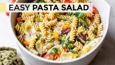 VIDEO: PASTA SALAD | with Italian salad dressing
