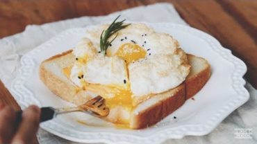 VIDEO: HOW TO MAKE ‘CLOUD EGG’~* (+TOAST) : Cho’s daily cook