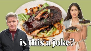 VIDEO: We Tried Gordon Ramsay’s Viral Vegan Eggplant Steak 😱