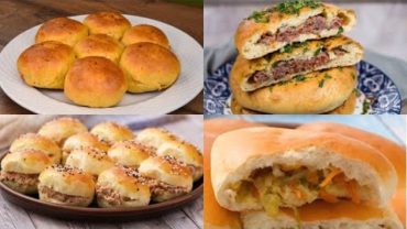 VIDEO: 4 Recipes for making fluffy, delicious and stuffed sandwiches buns!